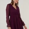 LELA Mini- Jurk - Purple -Damesmode d7e34d775ba146969e425d35ad3c92a7