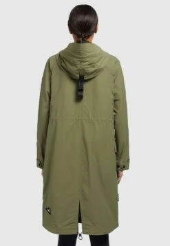 Khujo Marnia - Regenjas - Olivgrün -Damesmode d8b72f8d3eeb4cdb9713c0aaaff9187a