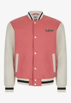 Lamar Varsity Jacket Unisex - Imitatieleren Jas - Coral 12 Lamar Varsity Jacket Unisex - Imitatieleren Jas - Coral -Damesmode dbaf6ce405c94beb84fbf4f1fadae289
