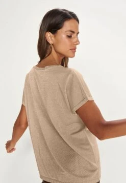 Mos Mosh Kay Tee - T-Shirt Basic - Gold -Damesmode de9532f1c79845749d31cd33d95af152