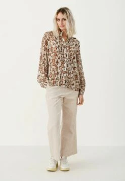 Part Two Viktorine - Overhemdblouse - Koi Japanese Flower Print -Damesmode e08274e4798b41b1a90328a18c01d6d2
