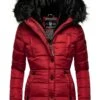 Marikoo Lotusblüte - Winterjas - Blood Red -Damesmode e6e9167cb566484daea42e52c1260959