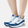 Uno - Sneakers Laag - Blue/White -Damesmode e8e72e3c57314f739fad4b0d6fb77a9d