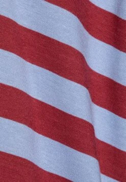 Monki Longsleeve - Dark Red/Blue -Damesmode ec69ece20bfc43698f0633b8a5829a35