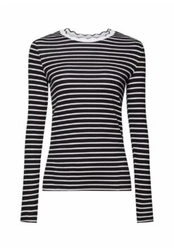 ESPRIT Muschelkante Am Ausschnitt - Longsleeve - Black -Damesmode ef52ebfe08014ca0afa51e842691089a