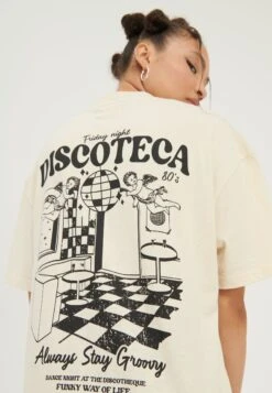 YOURTURN Unisex - T-Shirt Print - Mottled Light Brown 9 YOURTURN Unisex - T-Shirt Print - Mottled Light Brown -Damesmode effd2747a979496f960042514358cad9