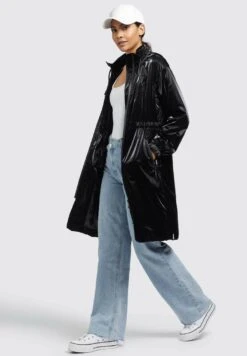 Khujo Marthe - Regenjas - Schwarz -Damesmode f155c0cb451f417fb36a11da06e440be