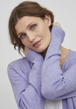 Vila Viril Long Cardigan - Vest - Sweet Lavender -Damesmode f2781c02db1346f29deb8ae2cd5f8768