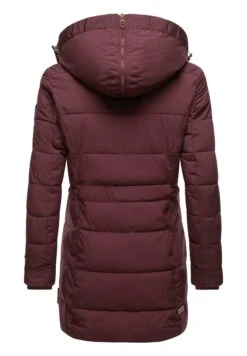 Marikoo Lieblings - Winterjas - Dark Red Melange -Damesmode f323ea0d8f7e494ca8c8ea9d9b874e54