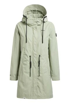 Khujo Adda - Halflange Jas - Blassgrün -Damesmode f8b0534217694d07b8d5cd71a0cbd2cd