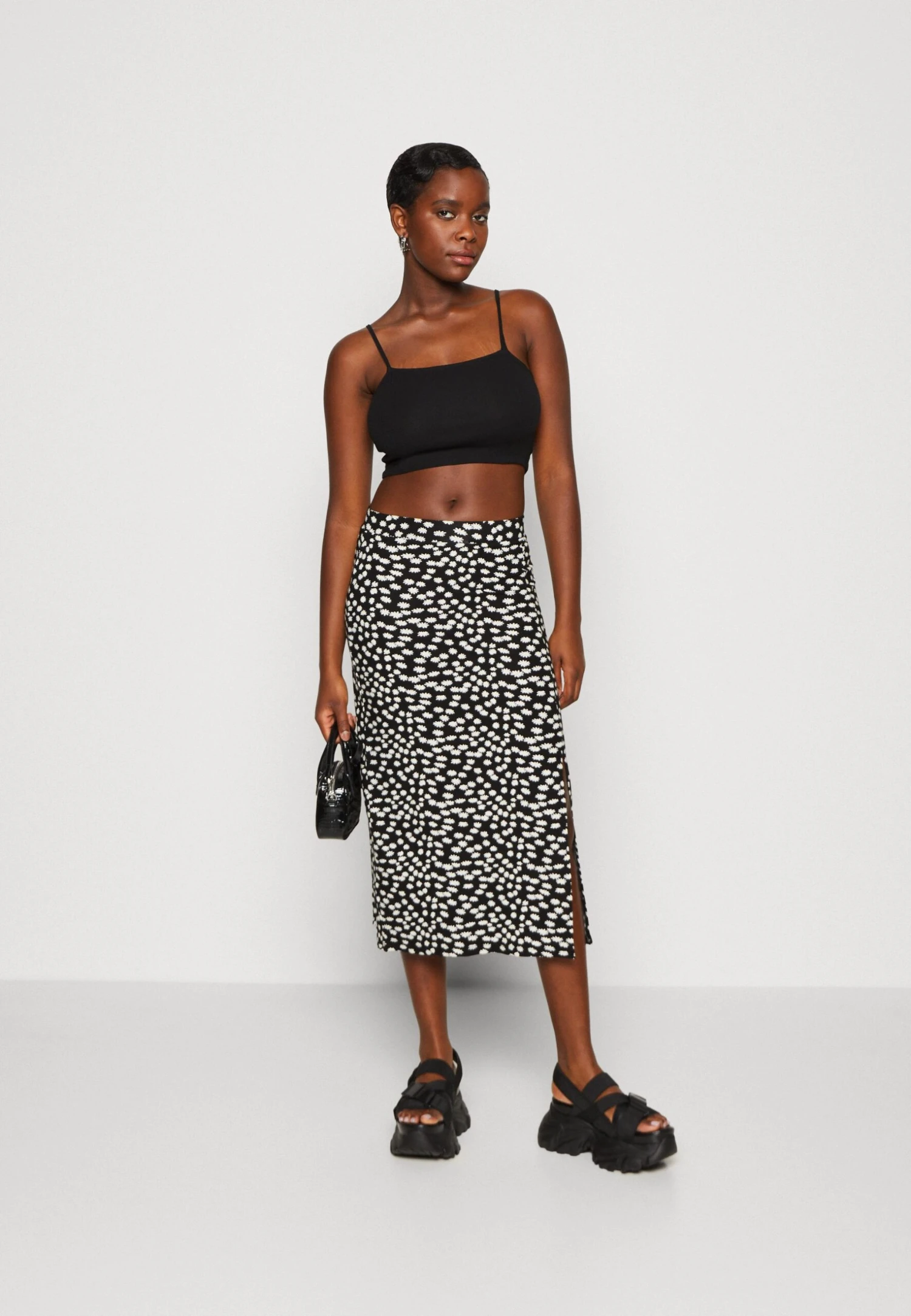 Even&Odd Kokerrok - Black/White/Multi-Coloured 4 Even&Odd Kokerrok - Black/White/Multi-Coloured - Afbeelding 2