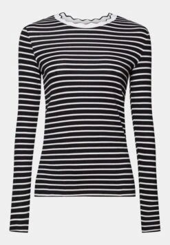 ESPRIT Muschelkante Am Ausschnitt - Longsleeve - Black -Damesmode fa88b8a317f442b197e55058f33ae2e5