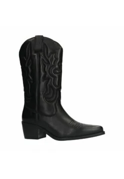 Cowboy-/Bikerlaarzen - Schwarz -Damesmode fac461bd99c4468ca16f1f1e8e582933